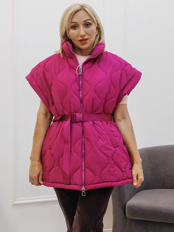 Жилет с поясом