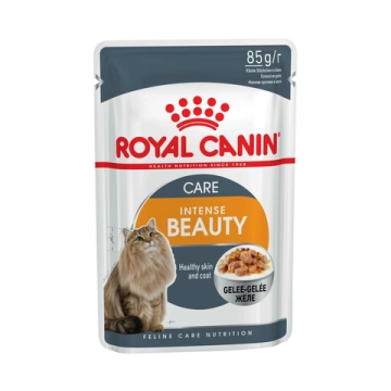 Пауч для кошек, Royal Canin Intense Beauty, с чувствительной кожей или проблемной шерстью, в возрасте от 1 года до 7 лет, в желе