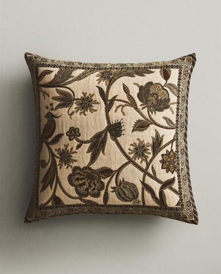 Zara Home наволочка декоративная из хлопка, зелёный, 50x50 см