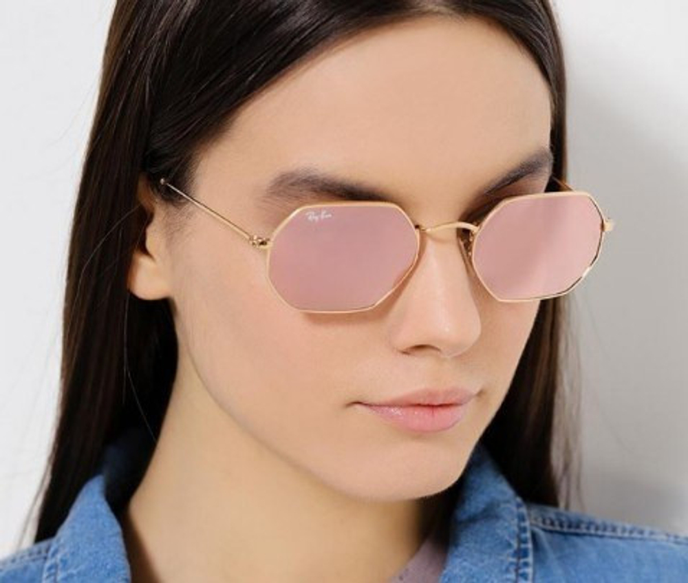 Ray-Ban Octagonal Flat Lenses RB3556N 001/Z2 / 53