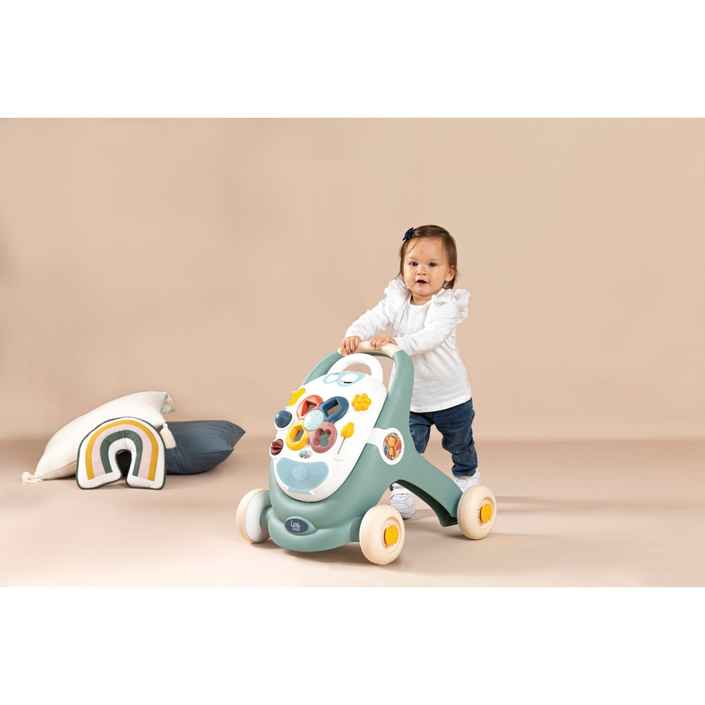 Ходунок-толкатель Smoby Little интерактивный 3 в 1 с игровой панелью от 12 месяцев арт. 140304 — фото 11