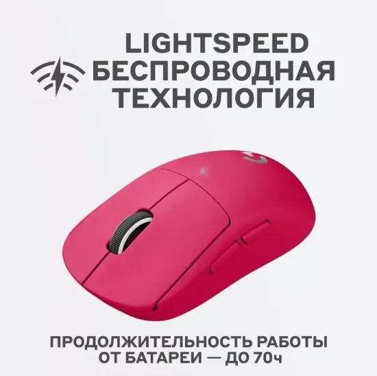 Беспроводная игровая мышь Logitech G Pro X Superlight , розовый