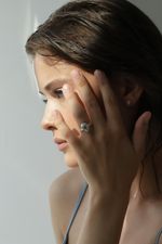 Кольцо Crystal Drop с празиолитом