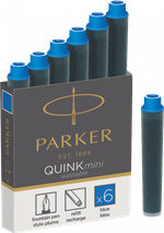 Картридж Parker с чернилами для перьевой ручки MINI, упаковка из 6 шт., цвет: Blue