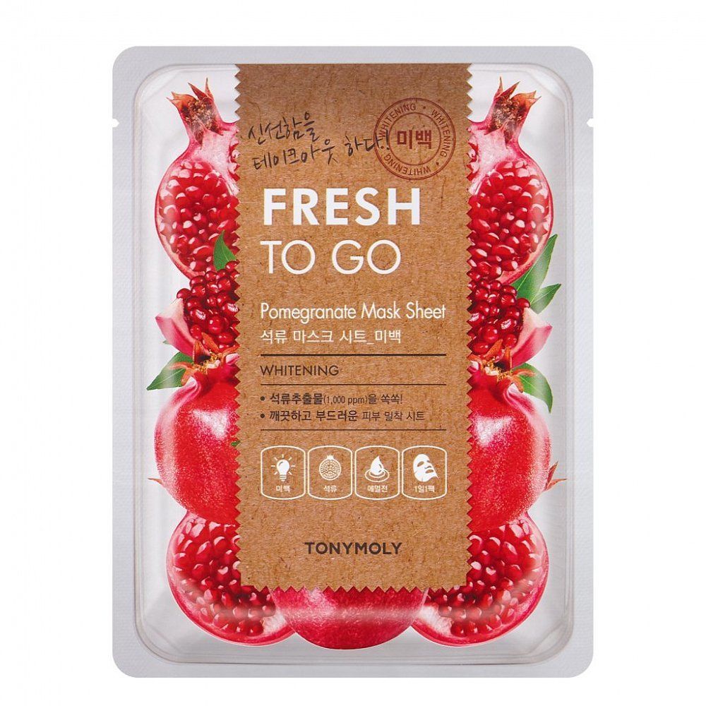 Тканевая маска с экстрактом граната TONY MOLY Fresh To Go Pomegranate Mask Sheet