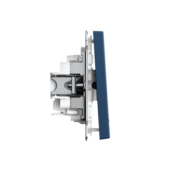 Выключатель 1-кл. ArtGallery 10AX с подсветкой быстрозажим. клем. механизм аквамарин SE GAL001113S