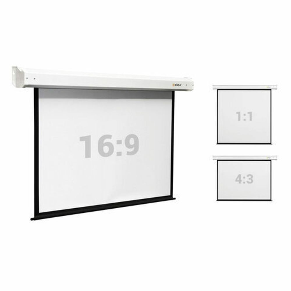 Экран проекционный настенный 142" (225x300 см), электропривод, 4:3, DIGIS Electra, DSEM-4307M