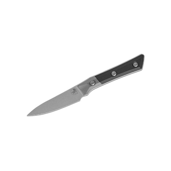 Нож кухонный Microtech Paring Knife 3500B-10BK с клинком из стали M390MK, рукоять G10/титан