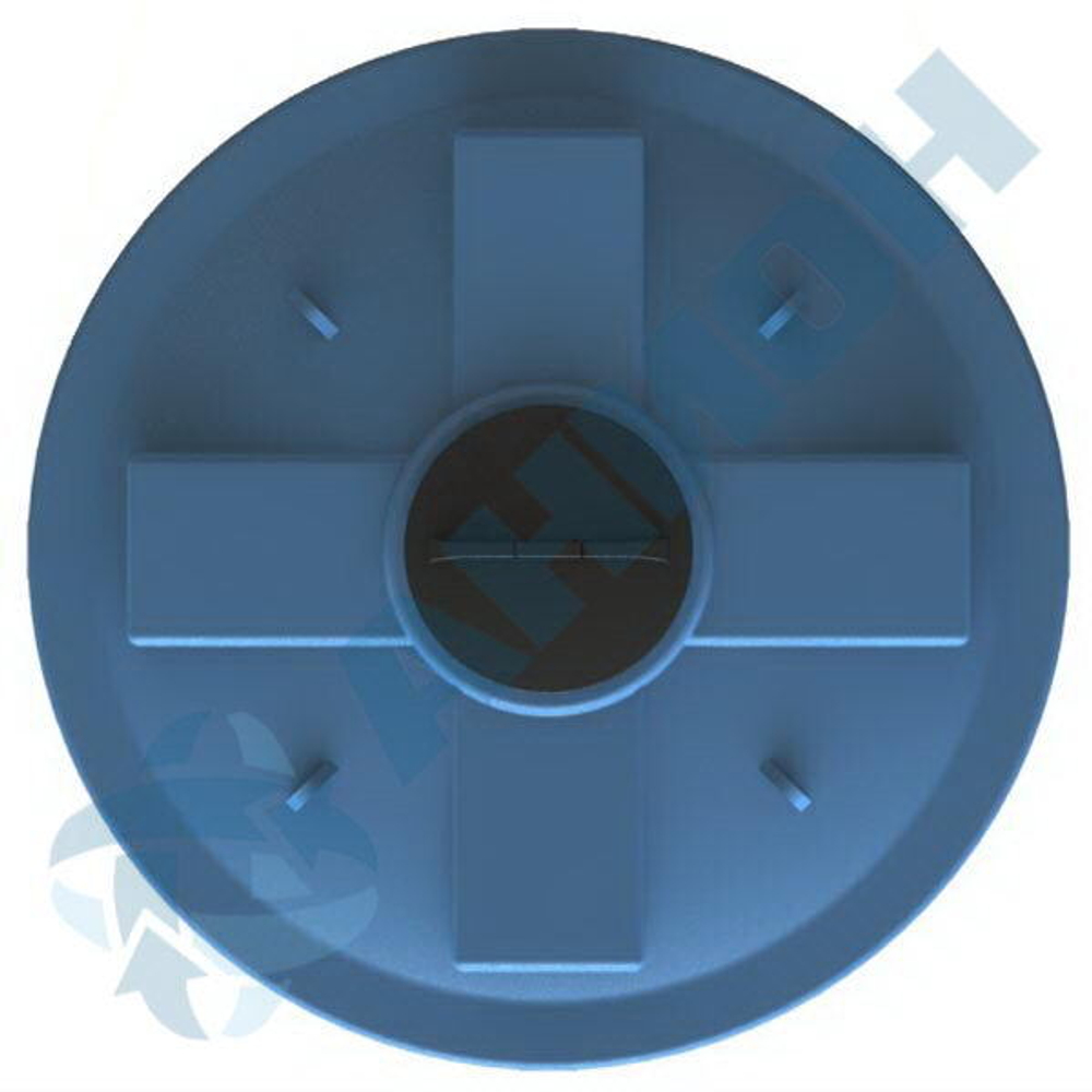 Емкость цилиндрическая вертикальная с дыхательным клапаном Анион 8000 л. вертикальная (2190x2190x2390см;синий) - арт.559402