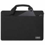 Сумка портфель HEIKKI PROFITABLE (ХЕЙКИ) с отделением для ноутбука 14", 2 кармана, черная, 26х36х3 см, 272598