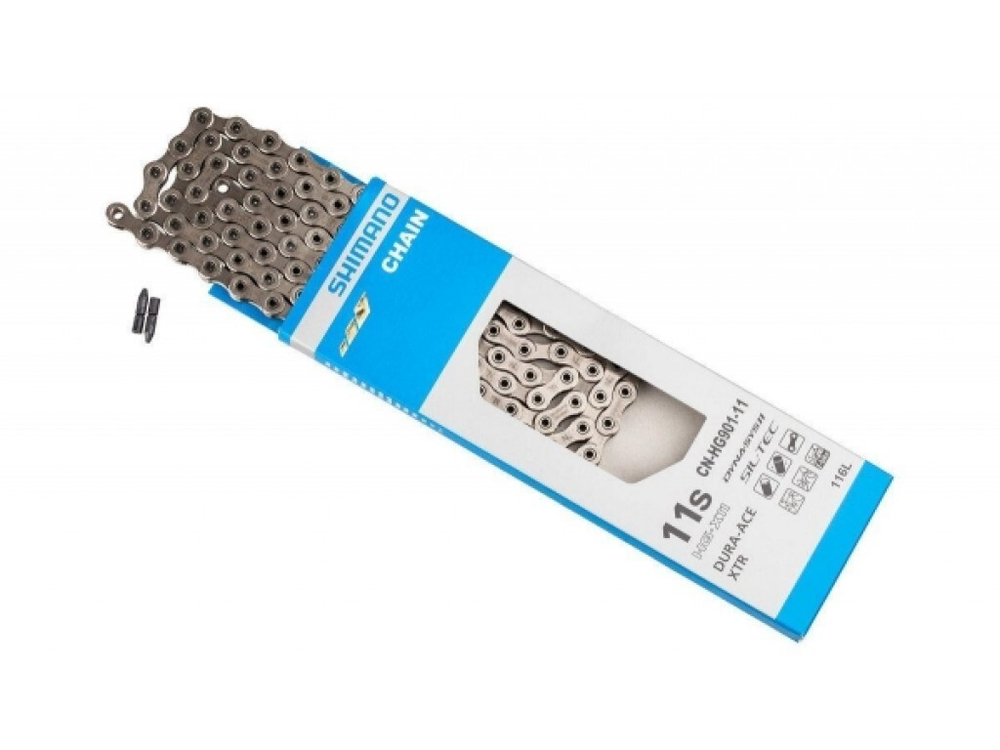 Цепь Shimano XTR, HG901, 11ск, 116 зв., амп.пин (2шт), ROAD/MTB/E-BIKE совмест. ICNHG90111116