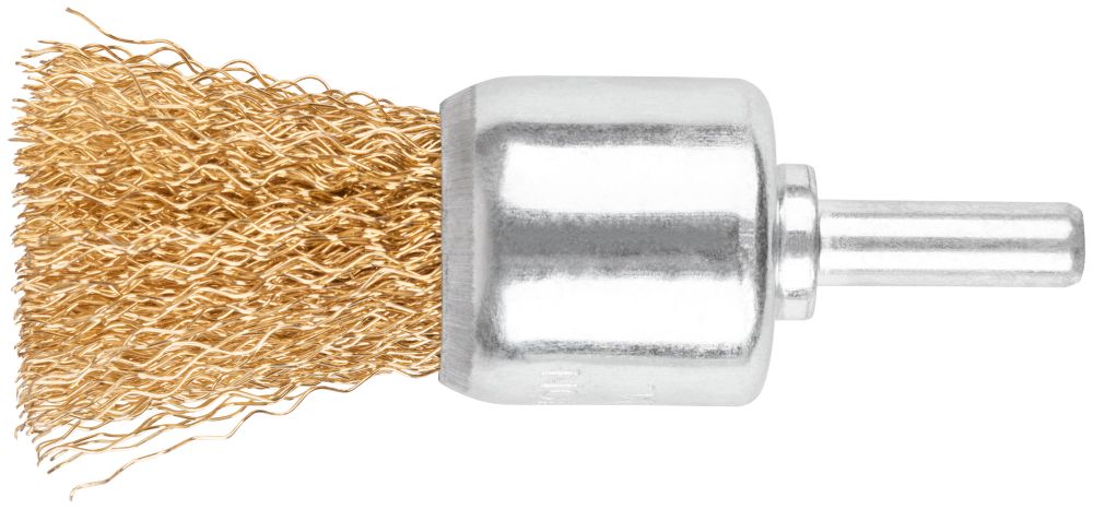 Щетка для дрели, тип "Чашка", латунированная витая проволока 0,3 мм, 25 мм, cutop profi, 82-541