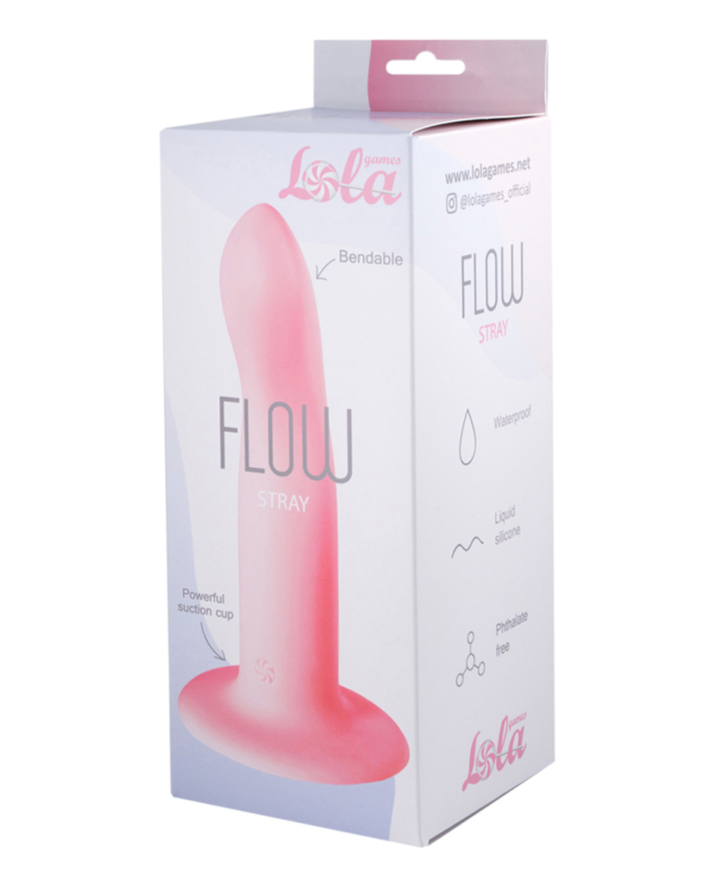 Lola games Flow Stray Pink - Нереалистичный дилдо