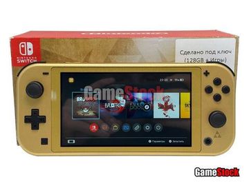 Игровая приставка Nintendo Switch Lite Hyrule Edition (Новый) + Чип + 128GB