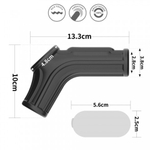 Насадка на пенис с рукавом для мошонки Lovetoy Knights Ring Ridge с вибрацией черная