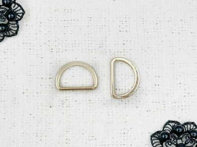 Полукольцо металлическое, ш. 2,5 см, золото