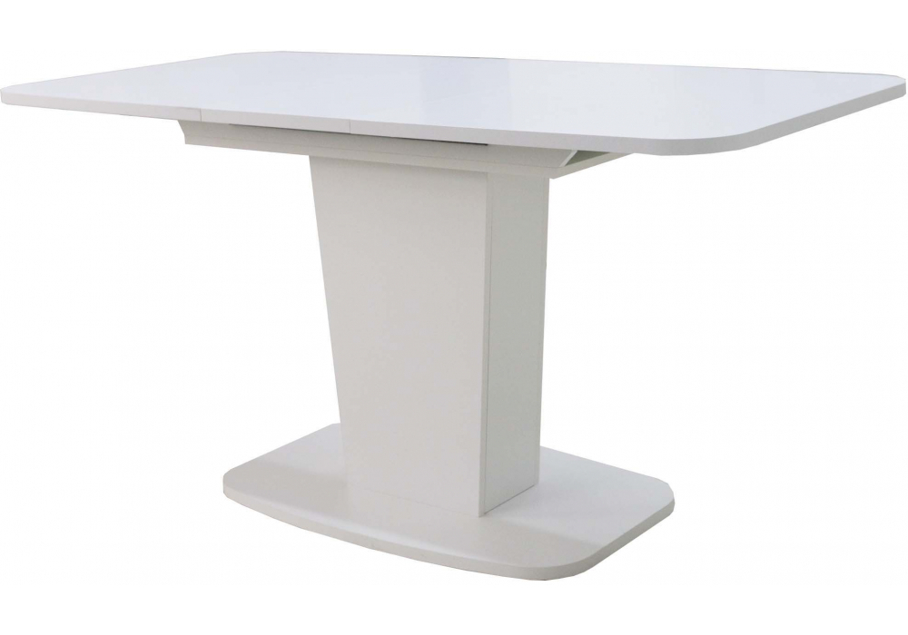 Стол деревянный Woodville раскладной Рондо-2 белый шелк