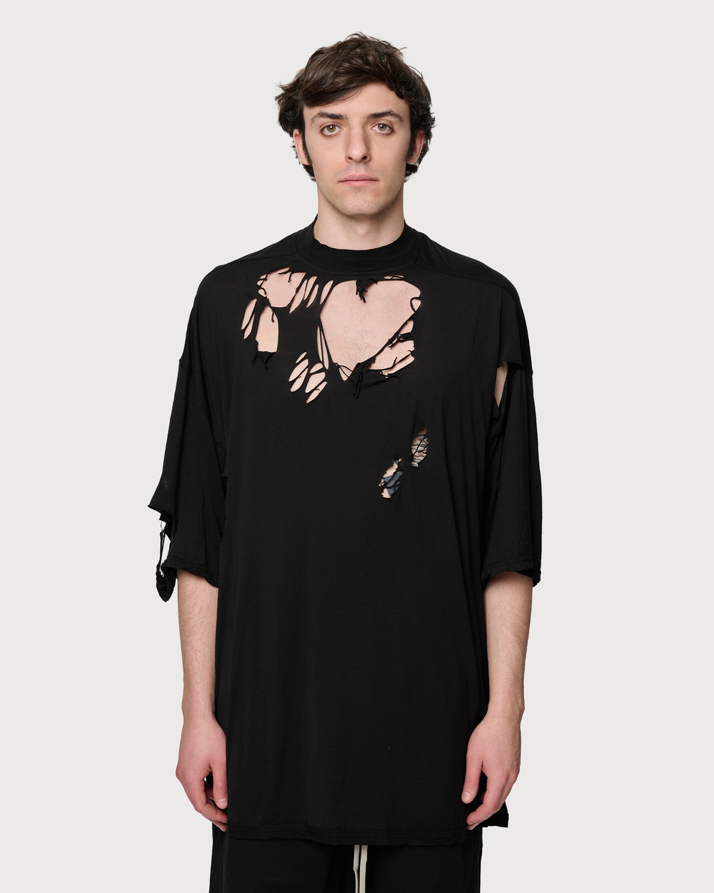 RICK OWENS DRKSHDW ФУТБОЛКА МУЖСКАЯ HOLLYWOOD TOMMY ЧЕРНАЯ