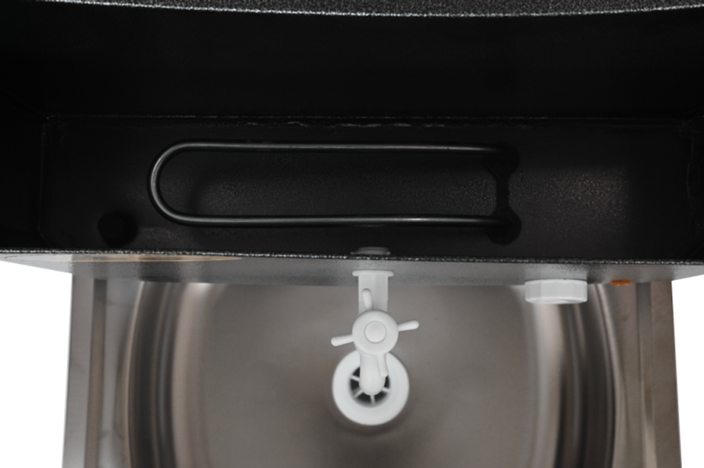 Умывальник дачный "Комфорт" ВИХРЬ с подогревом, нержавейка, серебро