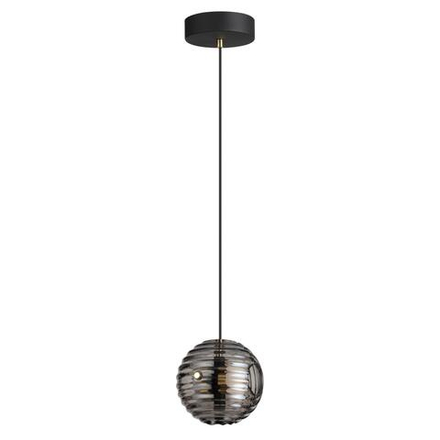 5041/12L L-VISION ODL24 531 черн./золото/дымчатый/металл/стеко Подвес LED 12W 4000К 1526Лм TRONI