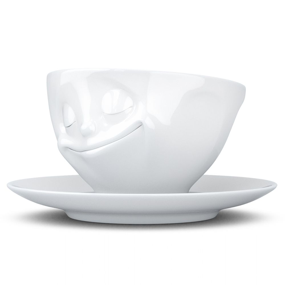 Чайная пара Happy, 200 мл, белая