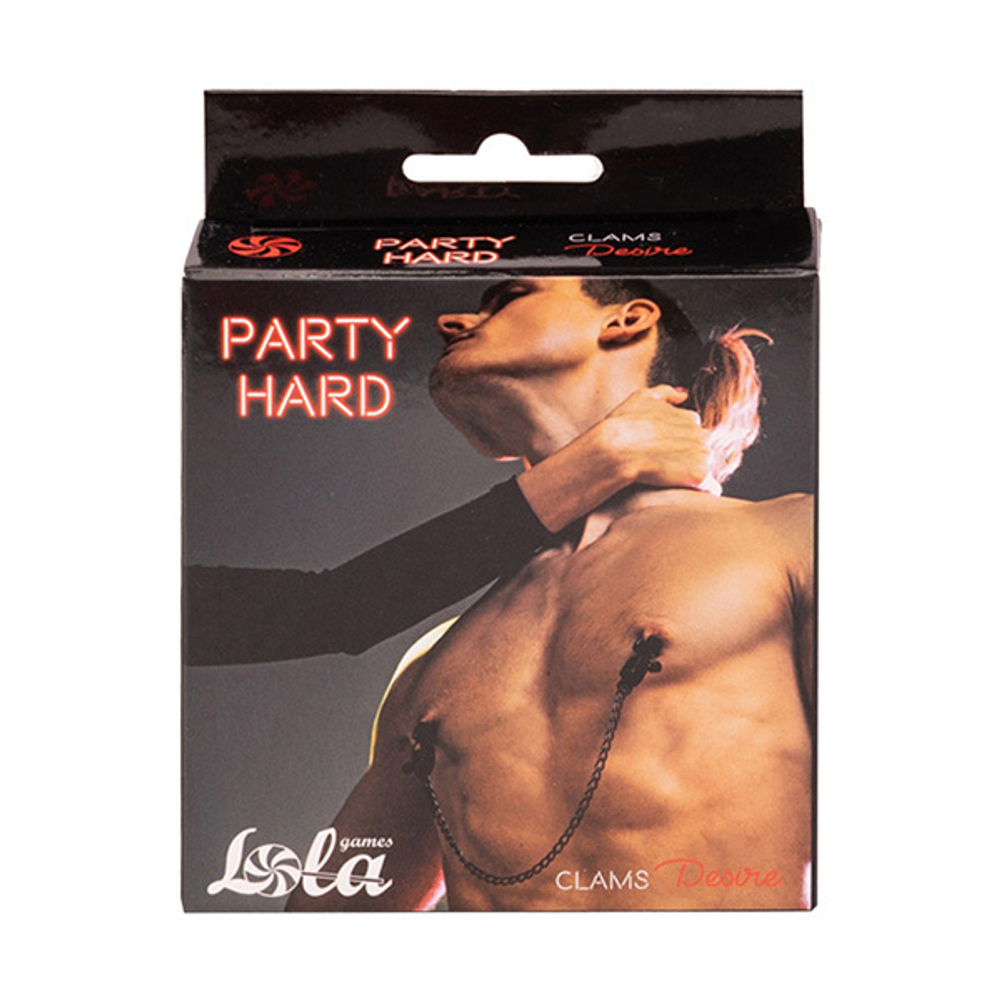 Купить Зажимы на соски с цепочкой Lola Games Party Hard Desire 1137-01lola  по выгодной цене в интернет-магазине интим-товаров Мелоскоп