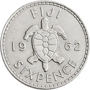 6 пенсов 1962 Фиджи