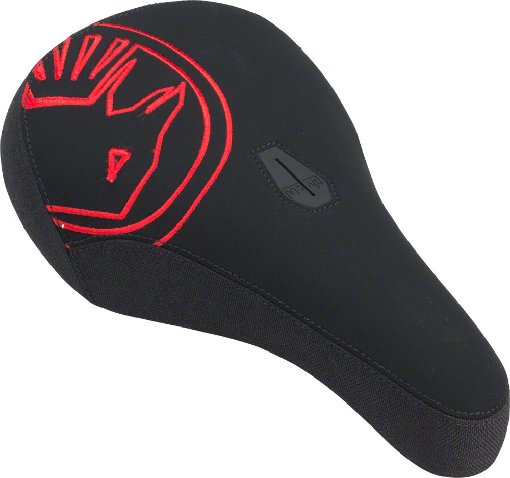 БМХ седло Shadow Crow Pivotal Seat Mid Red Embroidery