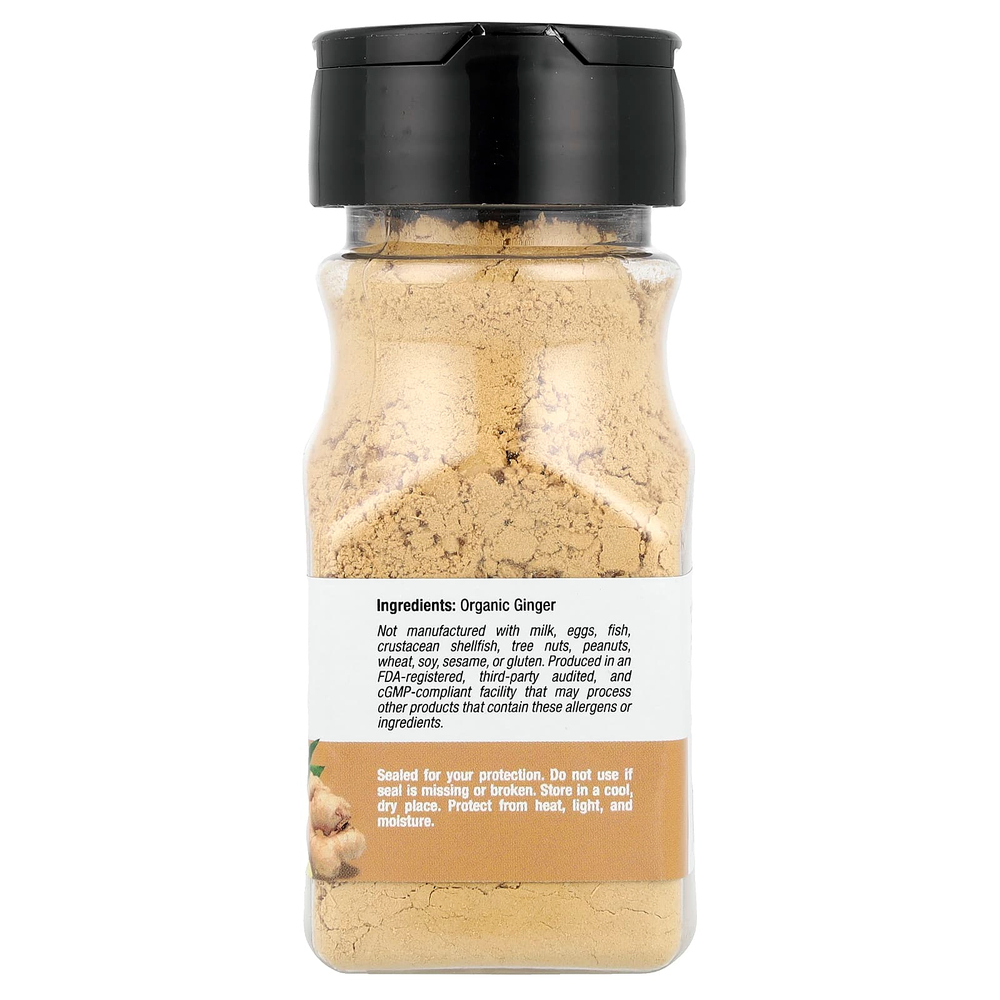 California Gold Nutrition, Foods, органический имбирь, молотый, 56 г (2 унции)