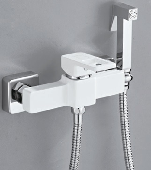 353552-F Смеситель од. для биде/душа (хром/бел.) ViEiR (10/1шт)