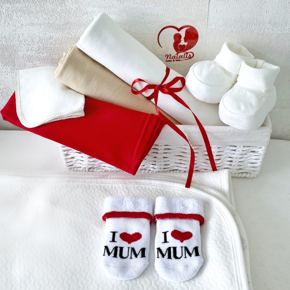 Носки махровые "I ♡ MUM"