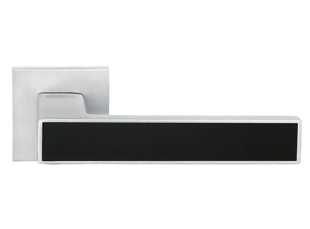 Дверные ручки MORELLI "SULLA" MH-48-S6 SSC/BL Цвет - Суперматовый хром/черный