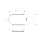 Полотенцесушитель MIXLINE SIMPLE P 32х50 1'' ПОЛКА