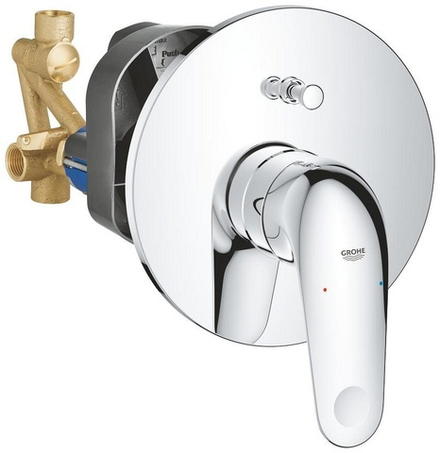 Смеситель для ванны GROHE Euroeco однорычажный DN 15, хром (32747001)
