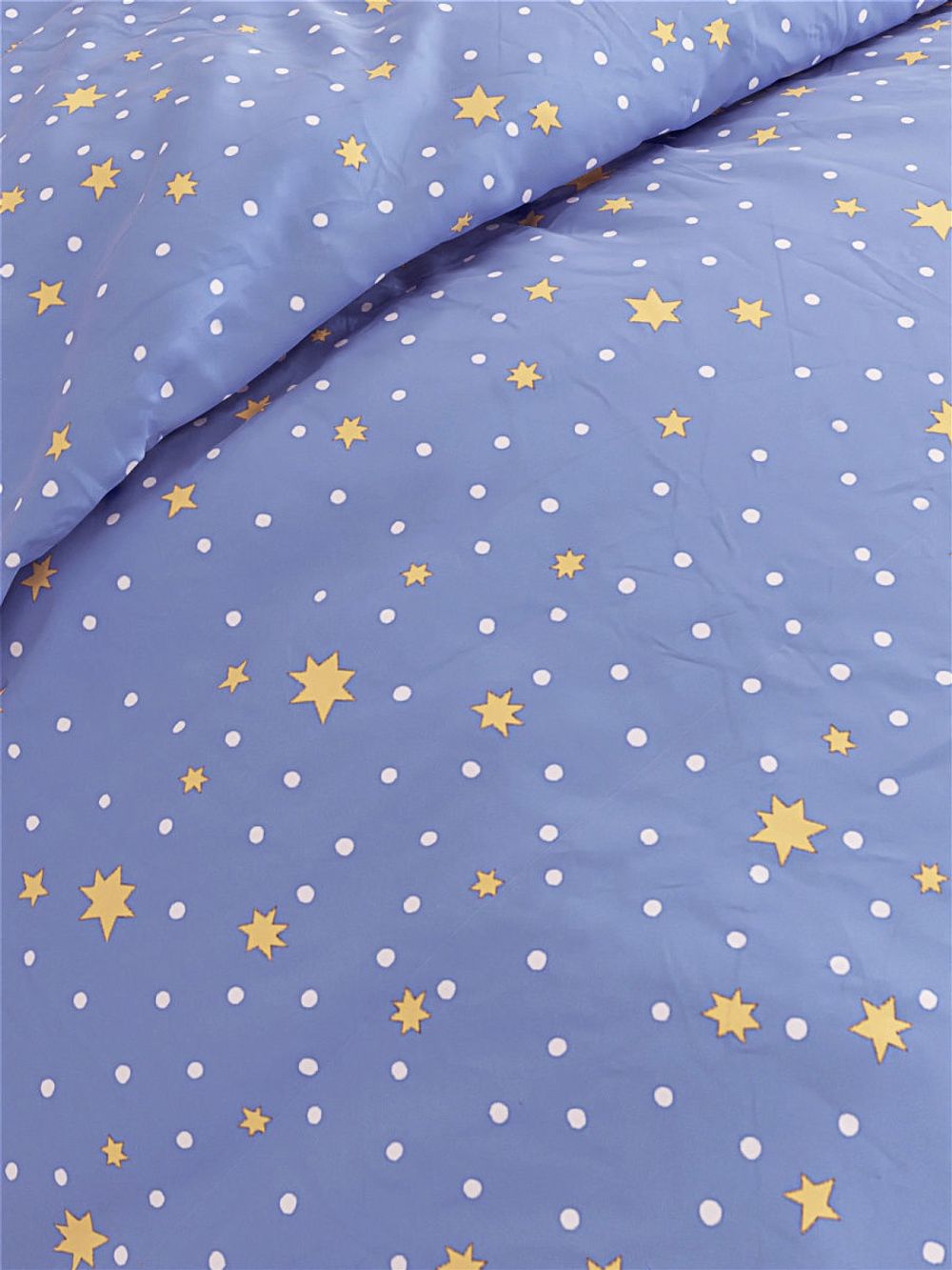 Постельное белье Сказка "Зимние звезды" 1,5-сп Наволочка 50х70 см 1 шт Простынь 150х215 см Пододеяльник 145х215 см, перкаль
