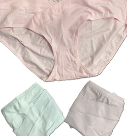 Набор трусов для беременных и кормящих "Euromama" из 3 шт, 95% хлопок , цвета в ассортименте, размеры S, M, XL