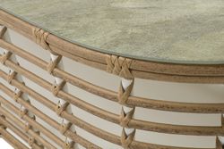 "Валенсия" журнальный столик из искусственного ротанга, цвет соломенный