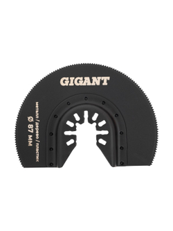 Насадка для МФИ отрезная полукруг, BiM, по металлу и дереву, 87 мм, мелкий зуб Gigant G-10672