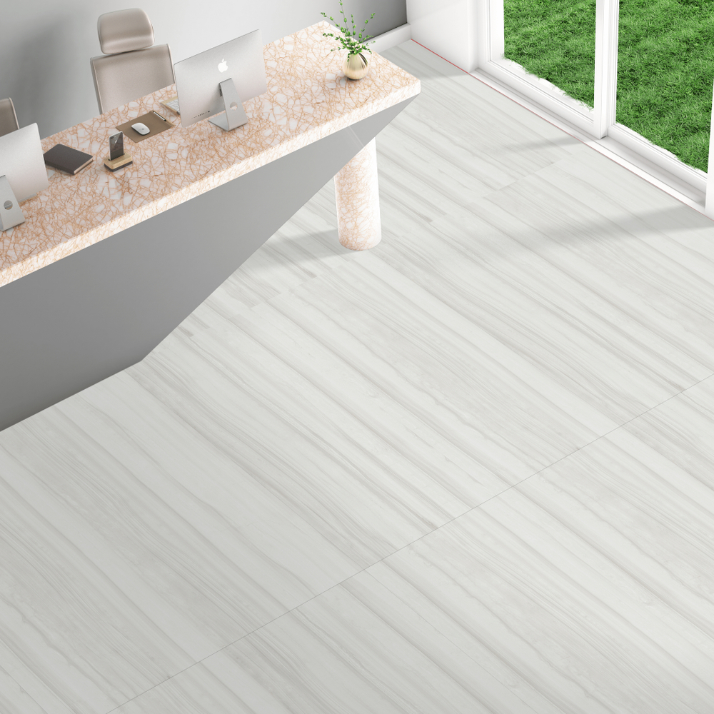 Kevis Mono Wave Bianco Matt 60x120