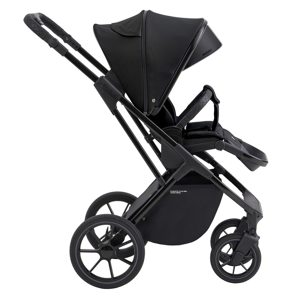 Детская коляска Sweet Baby Massimo 2 в 1 2024 Black 427053