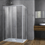 Душевой уголок Софт (Soft) Vincea VSR-3SO8014CL, 1400*800, хром, стекло прозрачное