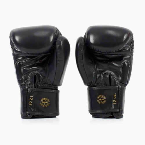 Боксёрские перчатки Fairtex Deluxe Tight-Fit чёрные