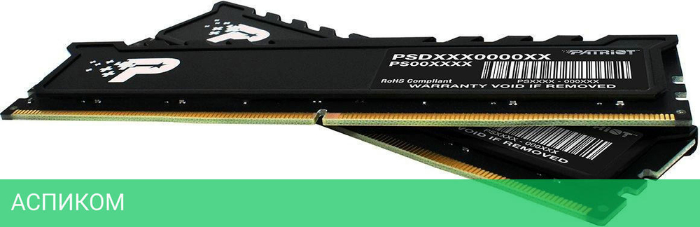 Оперативная память Patriot Signature Premium 2x32GB DDR5 RTL (PSP564G4800KH1)