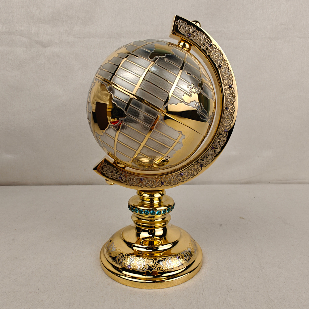 Глобус сувенирный "Золотой" (Златоуст)