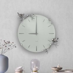 Часы настенные Терра Колор Серый дым Сильвер