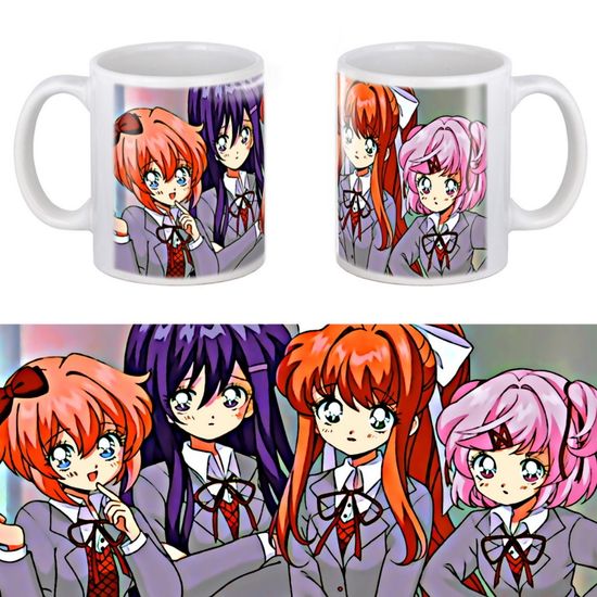 Кружка керамическая, Доки Доки, Doki Doki, 330 мл