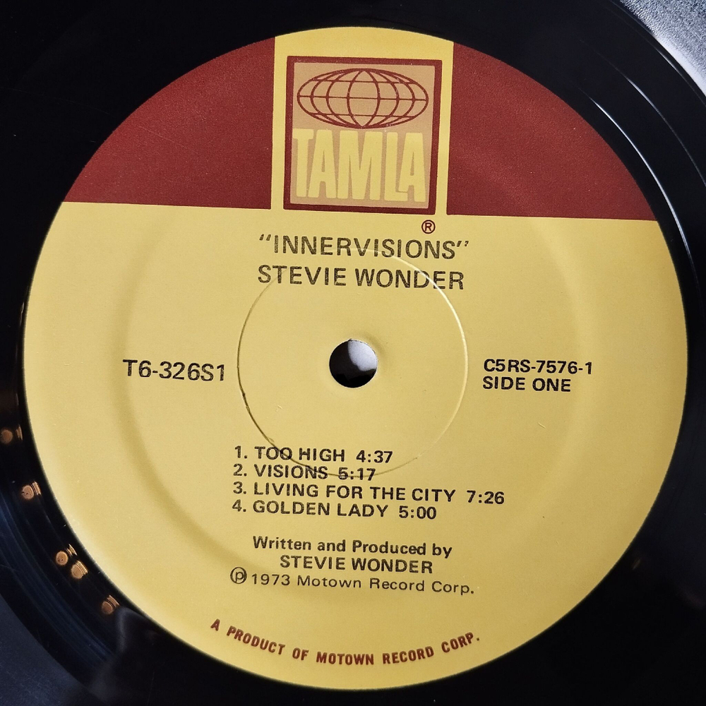 Винтажная виниловая пластинка LP Stevie Wonder Innervisions (USA 1976)