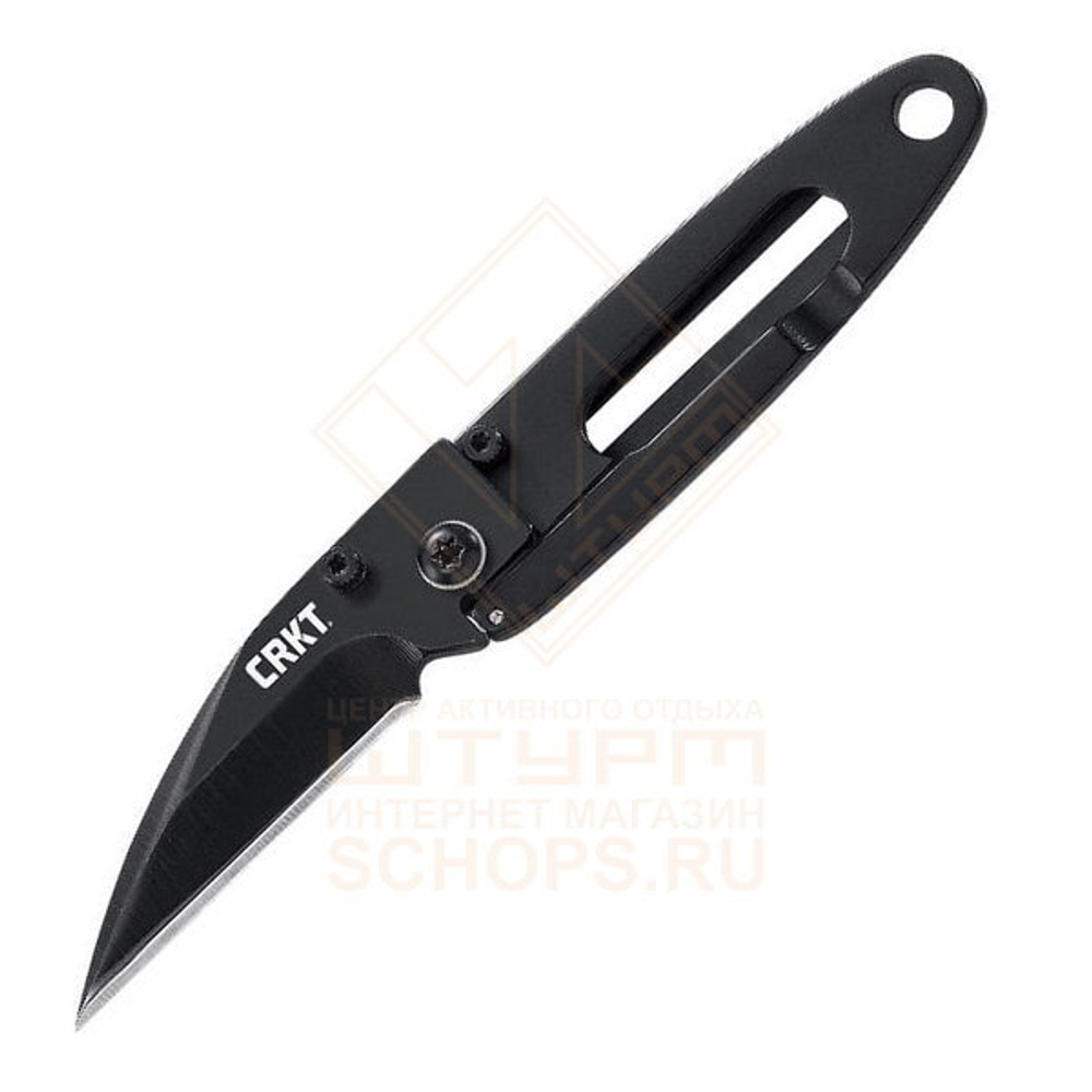 Нож складной CRKT PECK In The Dark зажим для денег, Black
