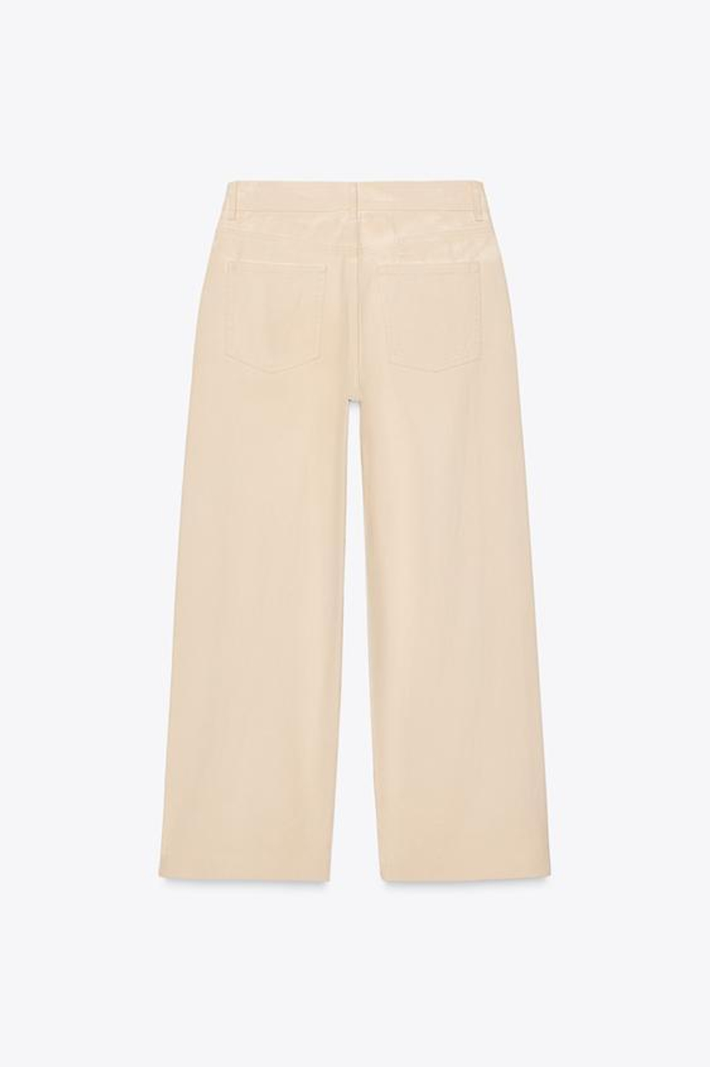 ZARA ДЖИНСЫ RELAXED FIT СО СРЕДНЕЙ ПОСАДКОЙ — LIMITED EDITION, ЭКРЮ