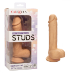 Телесный фаллоимитатор Dual Density Silicone Studs - 17,75 см. (Цвет: телесный)